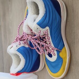 Adidas Blue Yellow Shoes